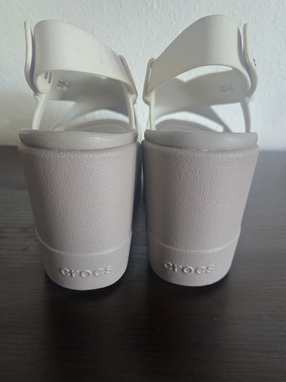 Crocs LiteRide Brooklyn High Wedge Platform Crossover Sandal Women's Size 8 - Picture 6 of 8